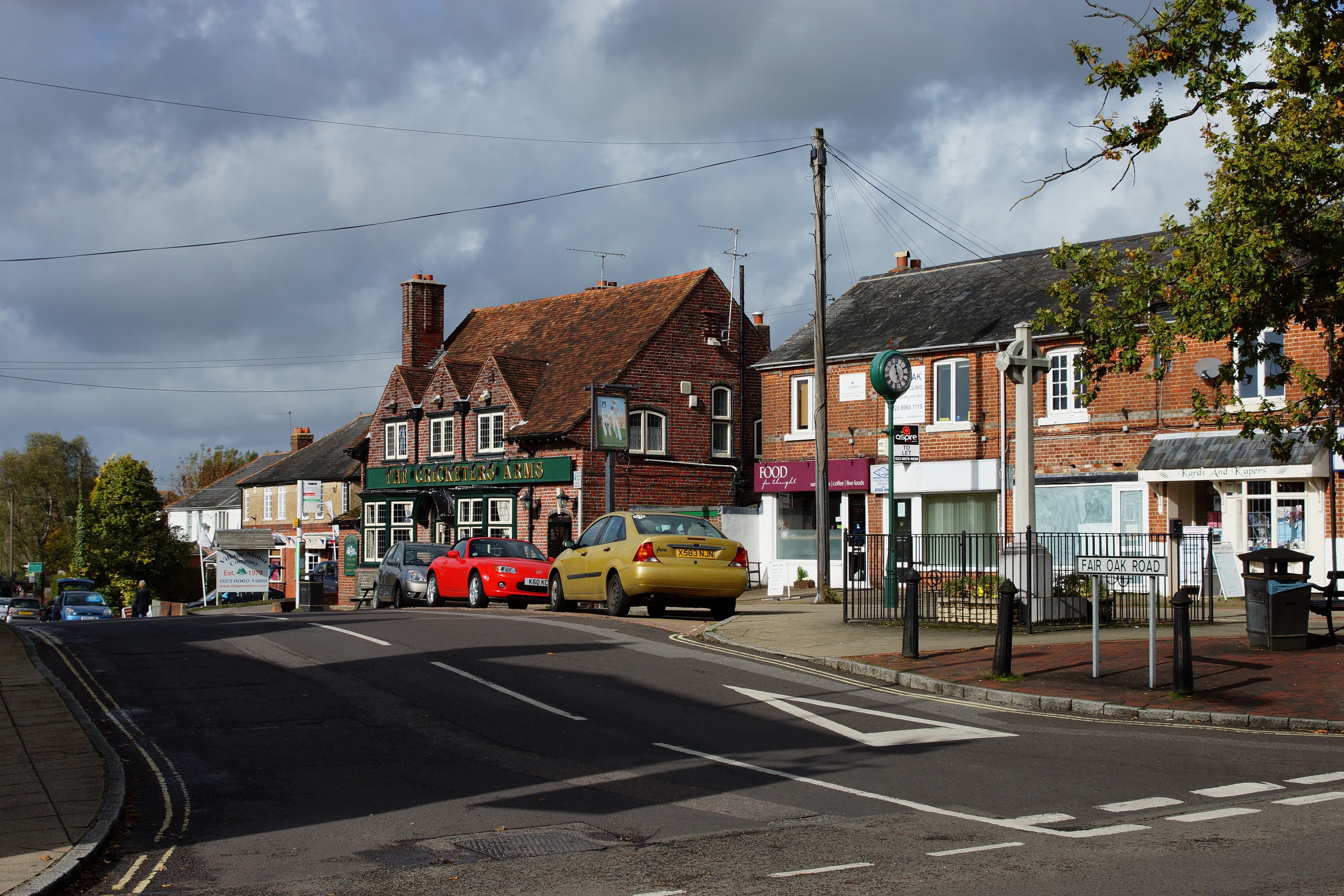 Fair Oak village centre, Hampshire