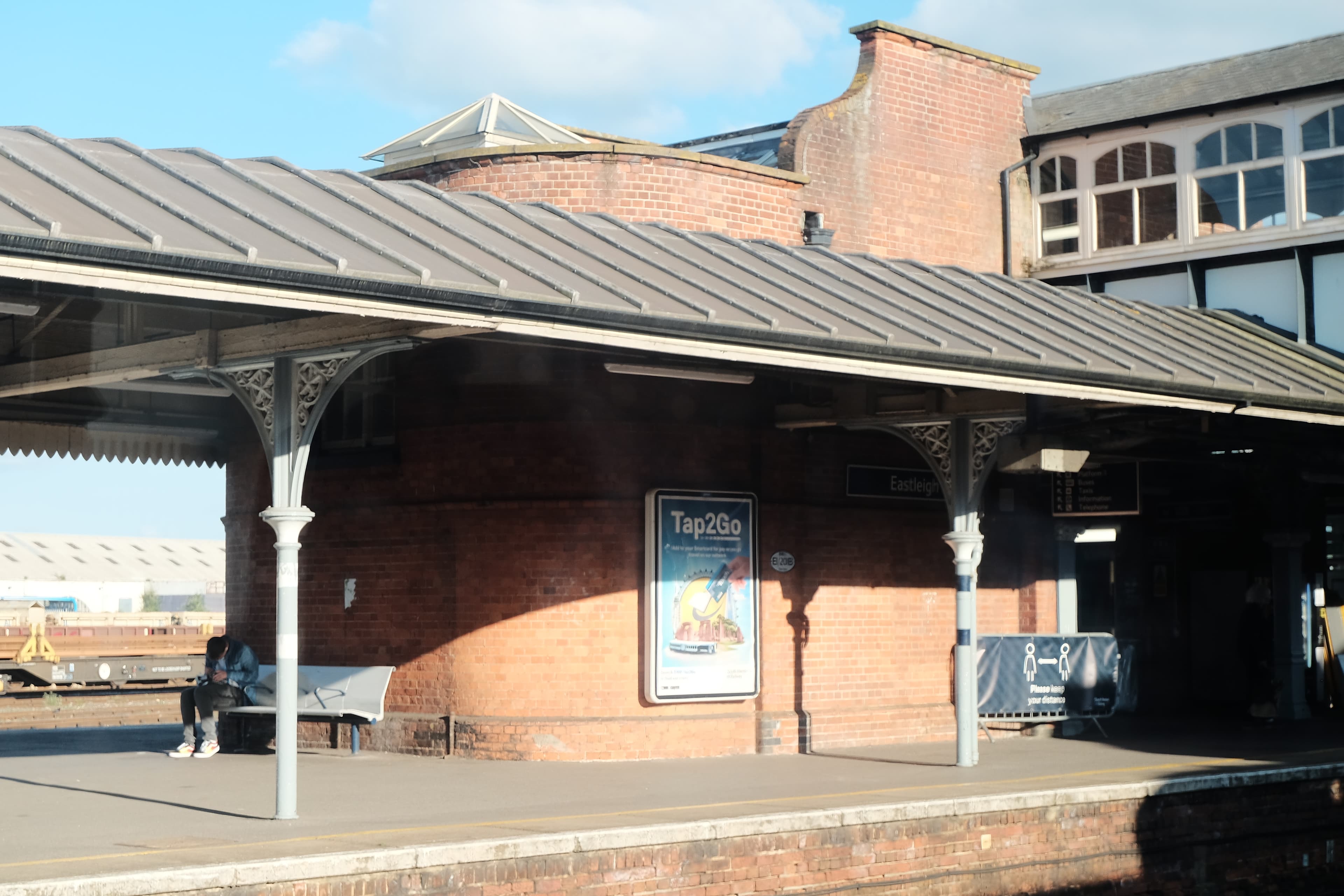 Eastleigh railway station exterior — listed Victorian building